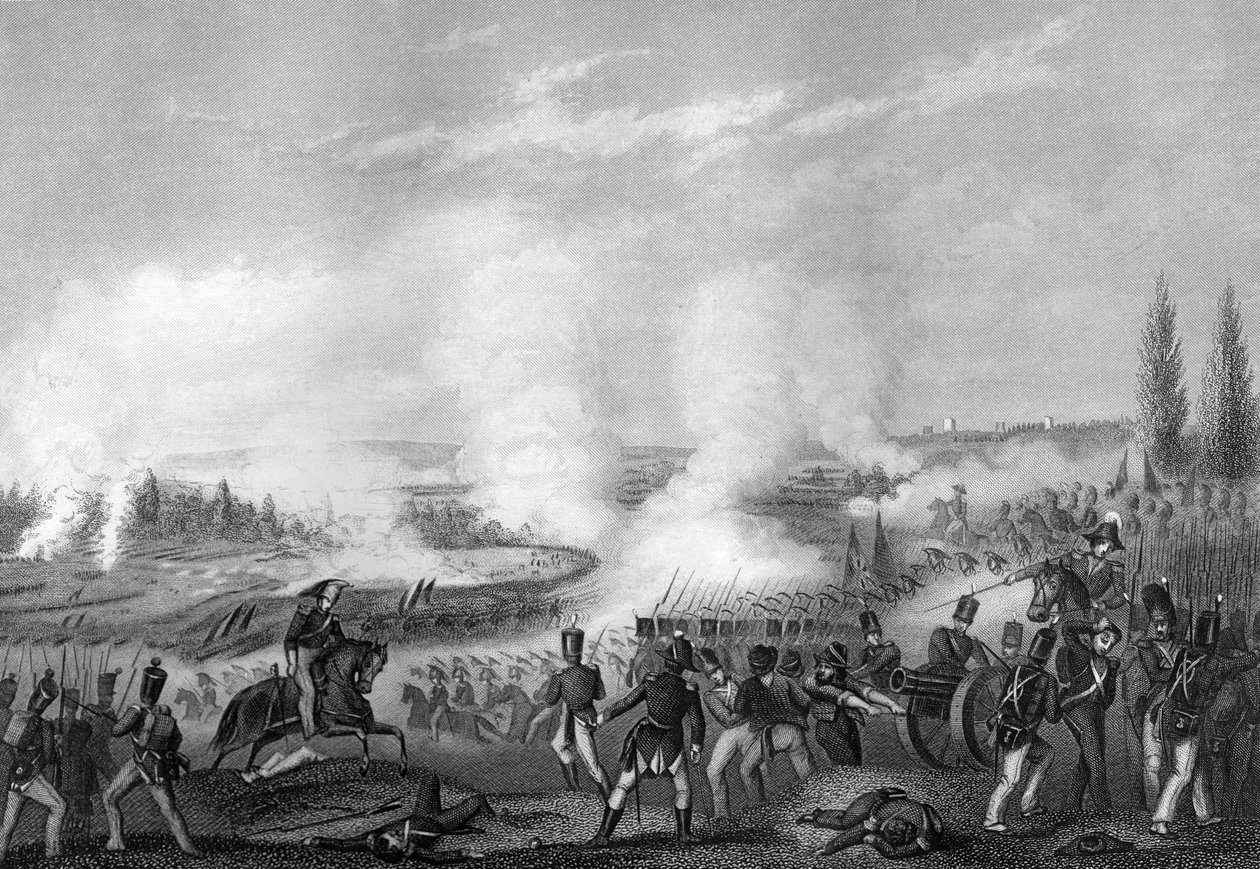 Battaglia di Talavera, Spagna, 27-28 luglio 1809 c1857 da Daniel John Pound