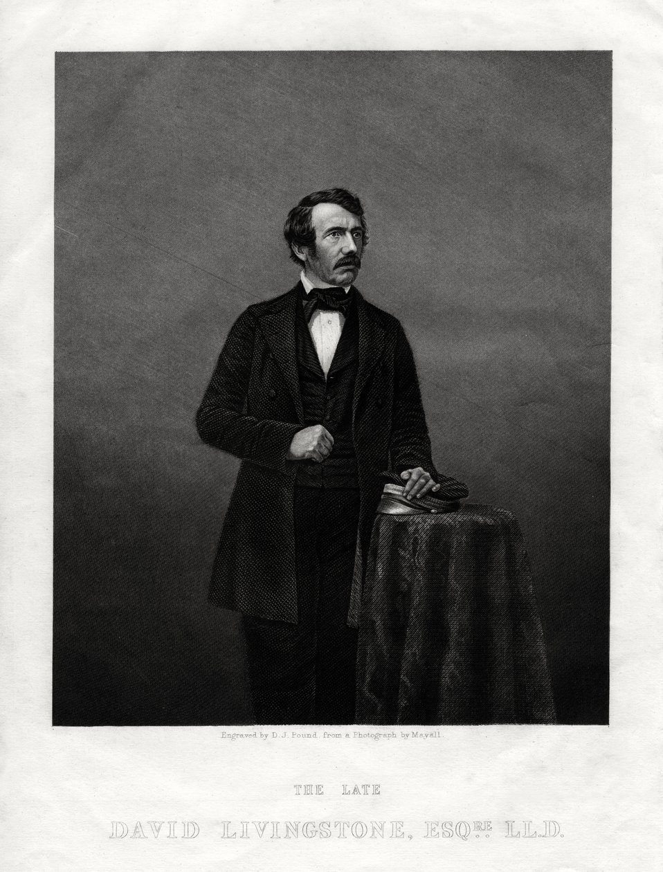 David Livingstone, missionario scozzese ed esploratore africano, 1880 da Daniel John Pound