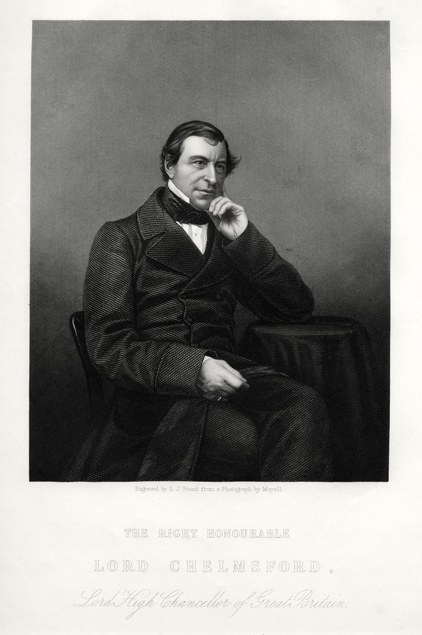 Frederic Thesiger, 1° Barone Chelmsford, giurista e politico inglese, c1880 da Daniel John Pound