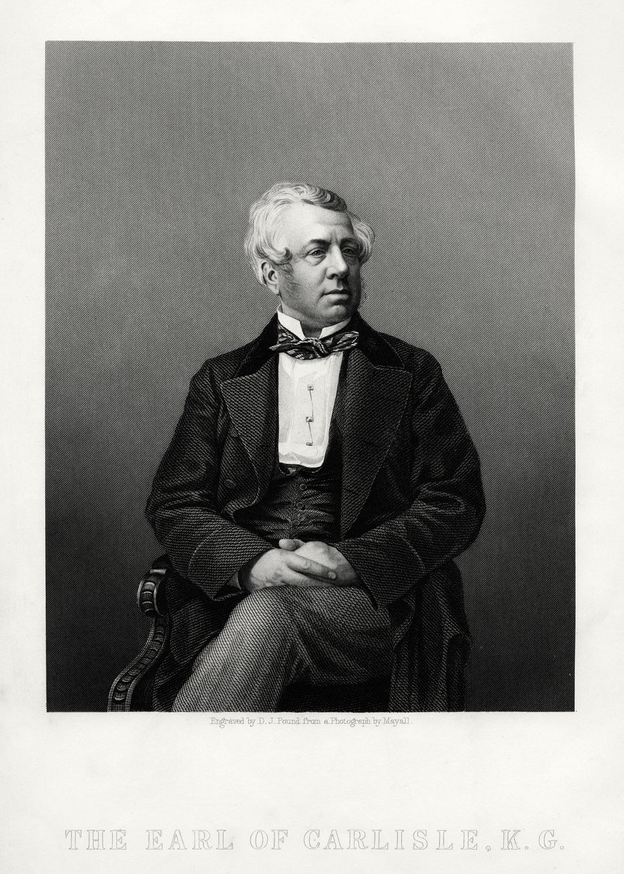 George William Frederick Howard, 7º conte di Carlisle, politico e statista britannico, c1880 da Daniel John Pound
