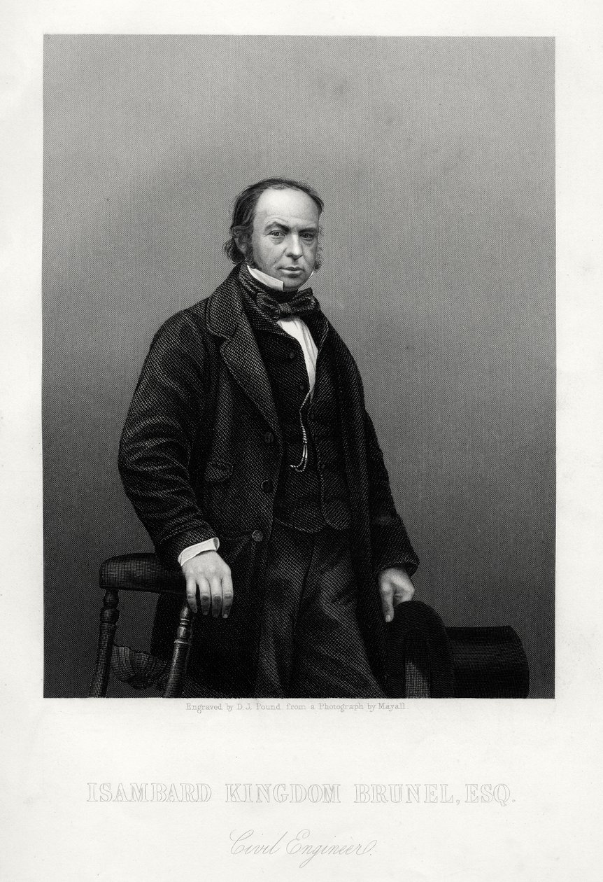 Isambard Kingdom Brunel, ingegnere britannico, c1880 da Daniel John Pound
