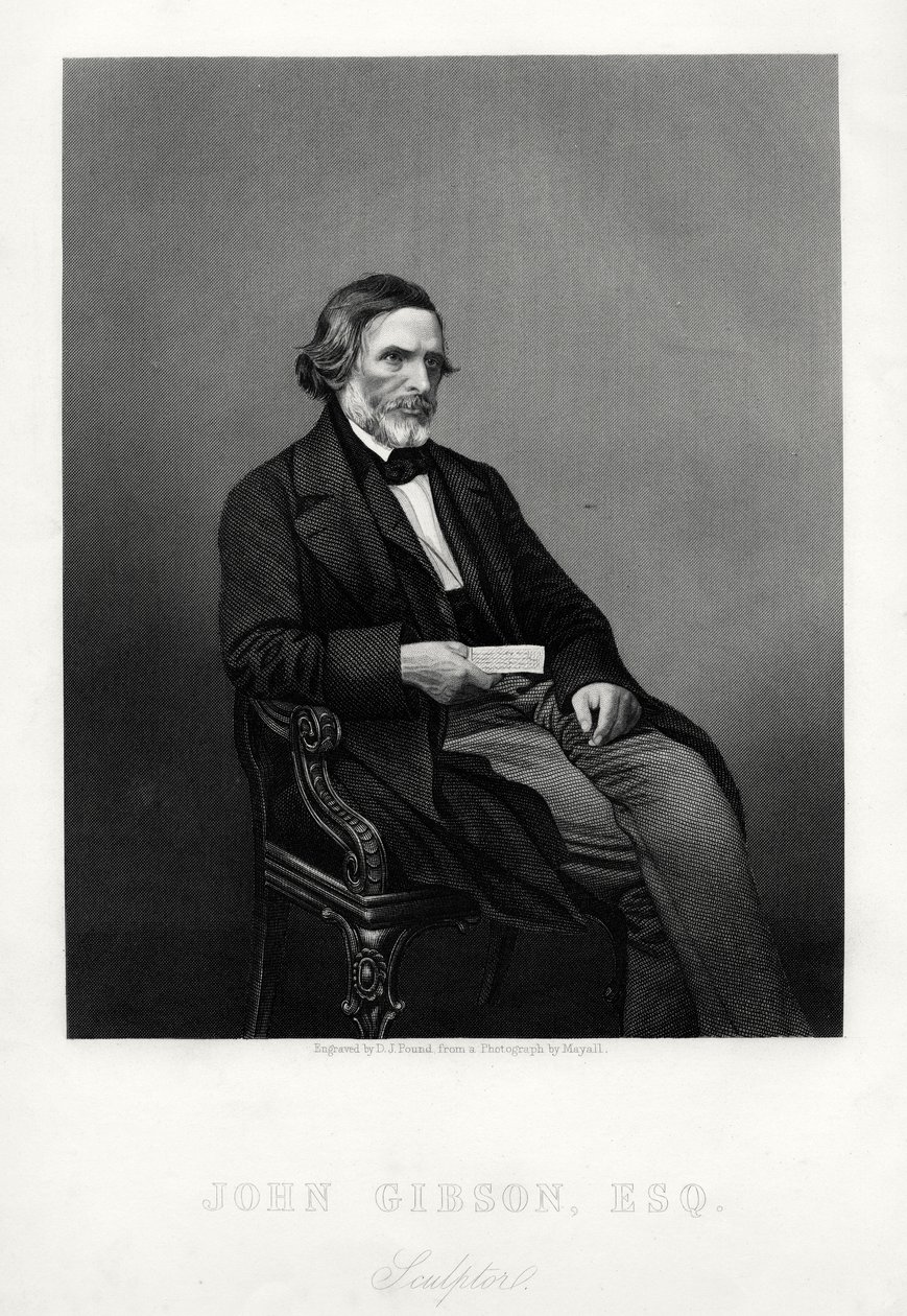 John Gibson, scultore britannico da Daniel John Pound
