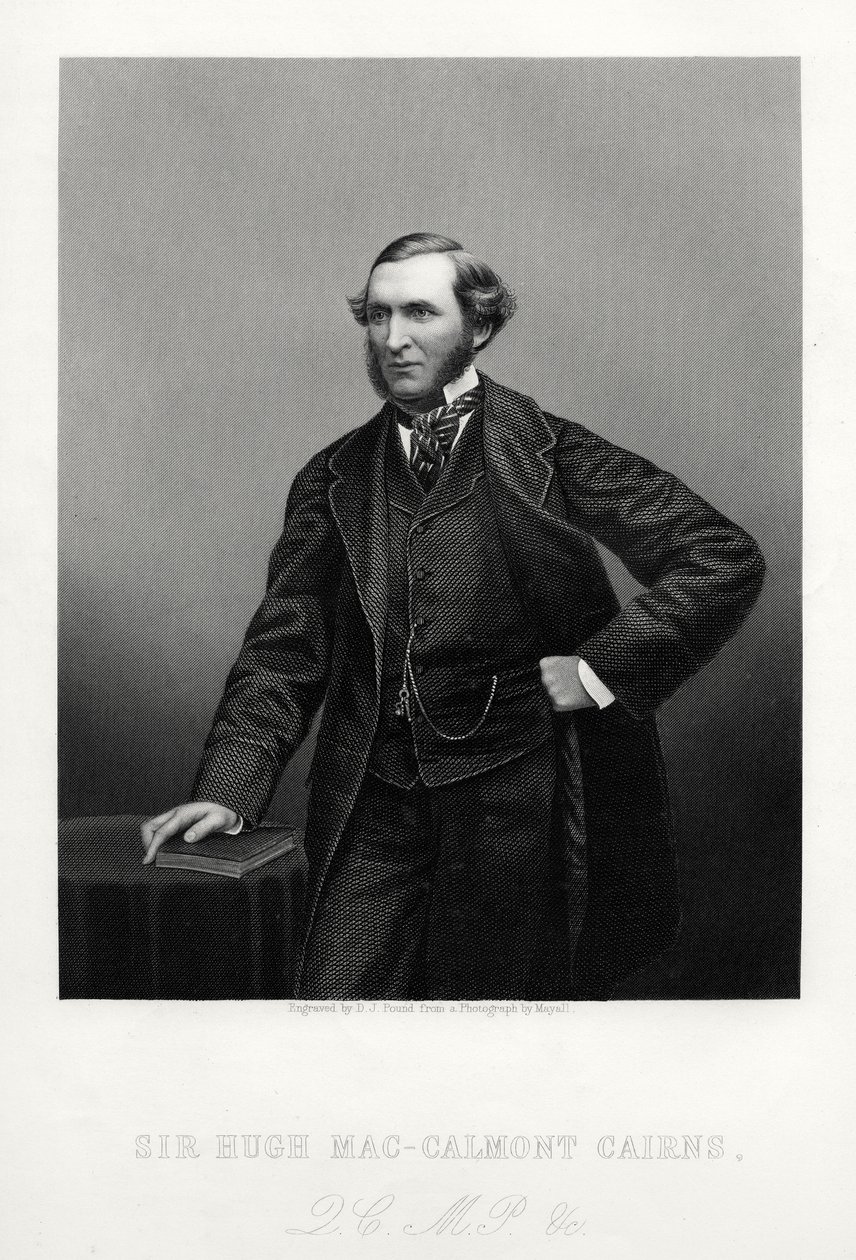 Sir Hugh Mac-Calmont Cairns, statista britannico, c1880 da Daniel John Pound