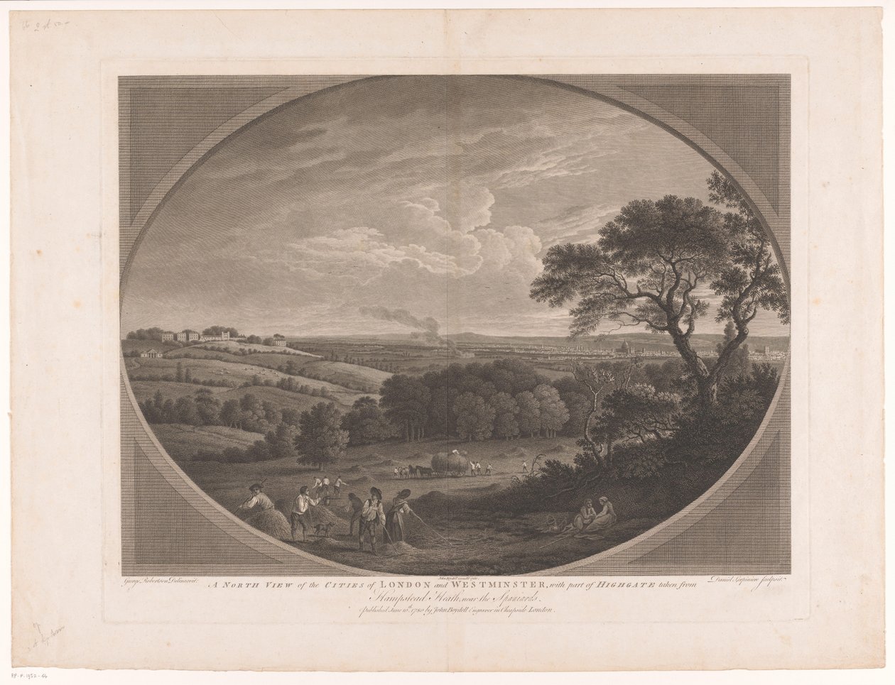 Veduta di Londra, vista da Hampstead Heath da Daniel Lerpinière