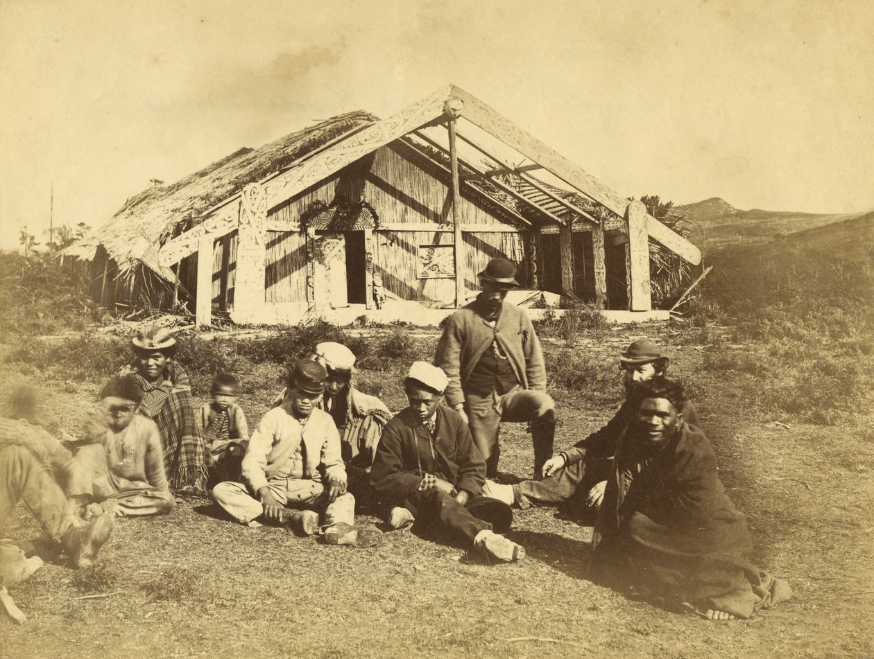 Casa Kowitis Rununga, Waioneo, Bay of Islands, c.1870 da Daniel Louis Mundy