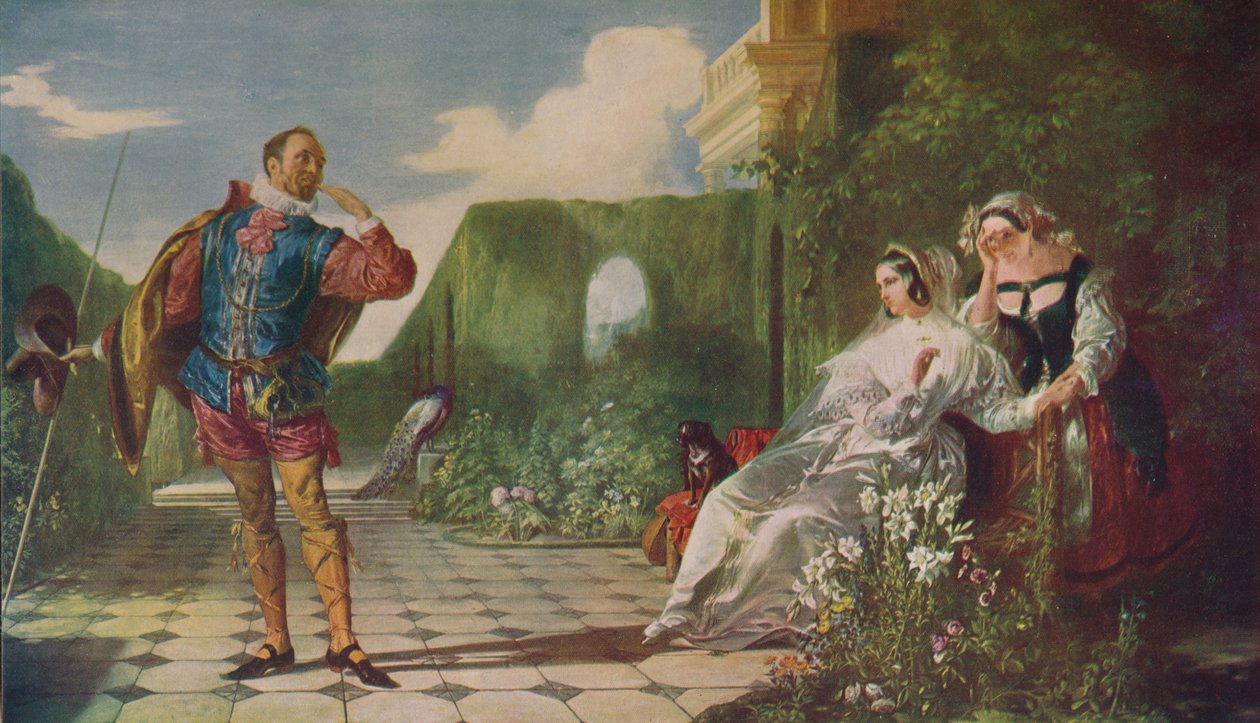 Scena da La dodicesima notte Malvolio e la Contessa, c1840, c1915 da Daniel Maclise