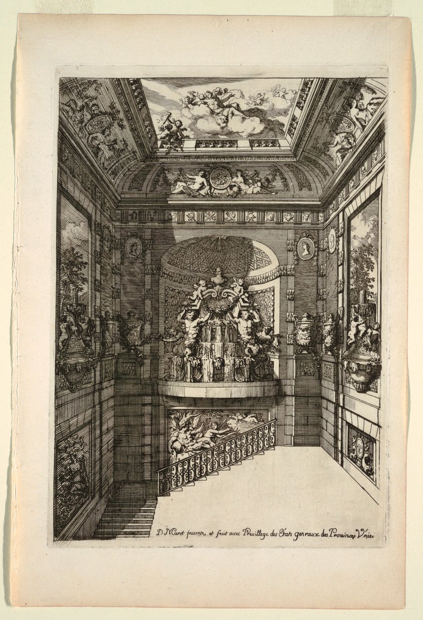 Tavola in Nouveaux livres de peintures de salles et d’escaliers da Daniel Marot