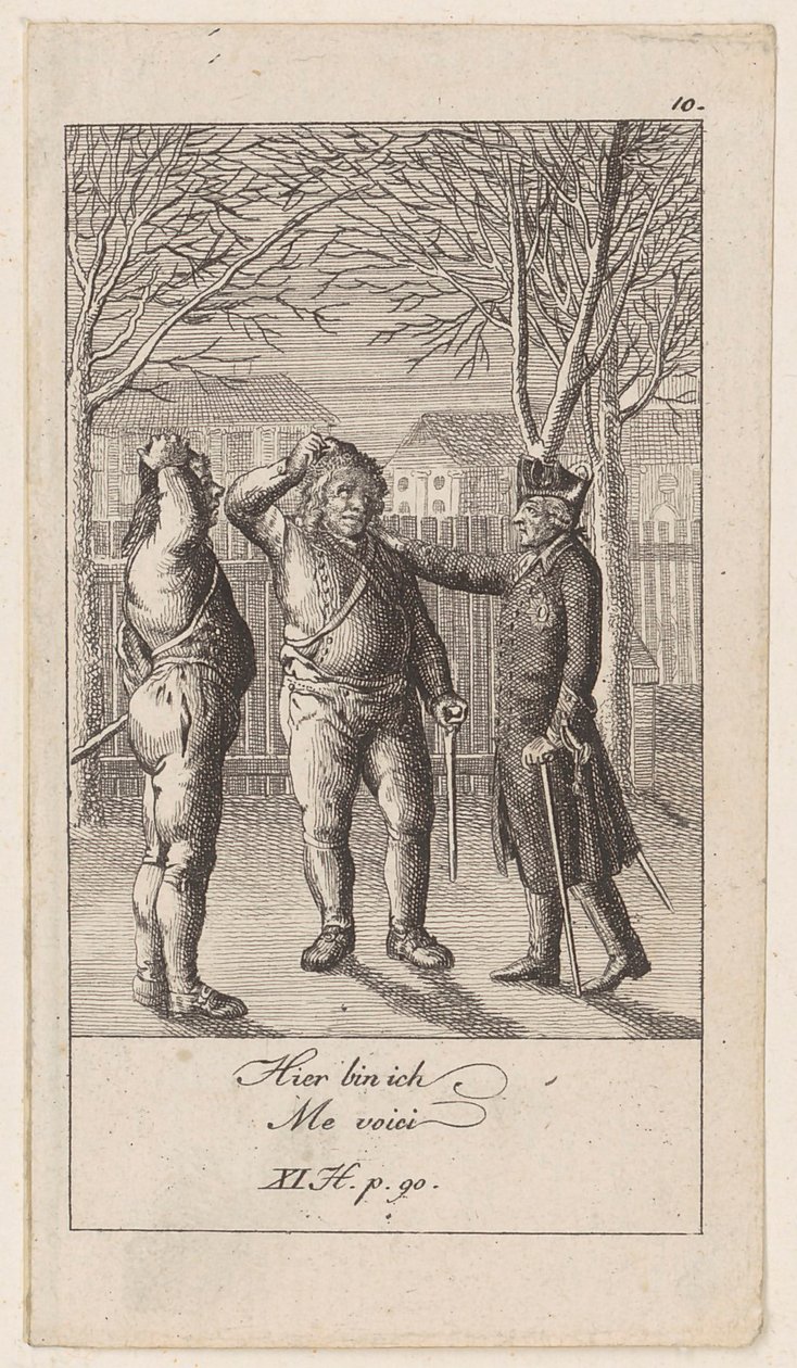 Tavola 10 per «Aneddoti e tratti caratteriali di Federico II, re di Prussia» da Daniel Nikolaus Chodowiecki