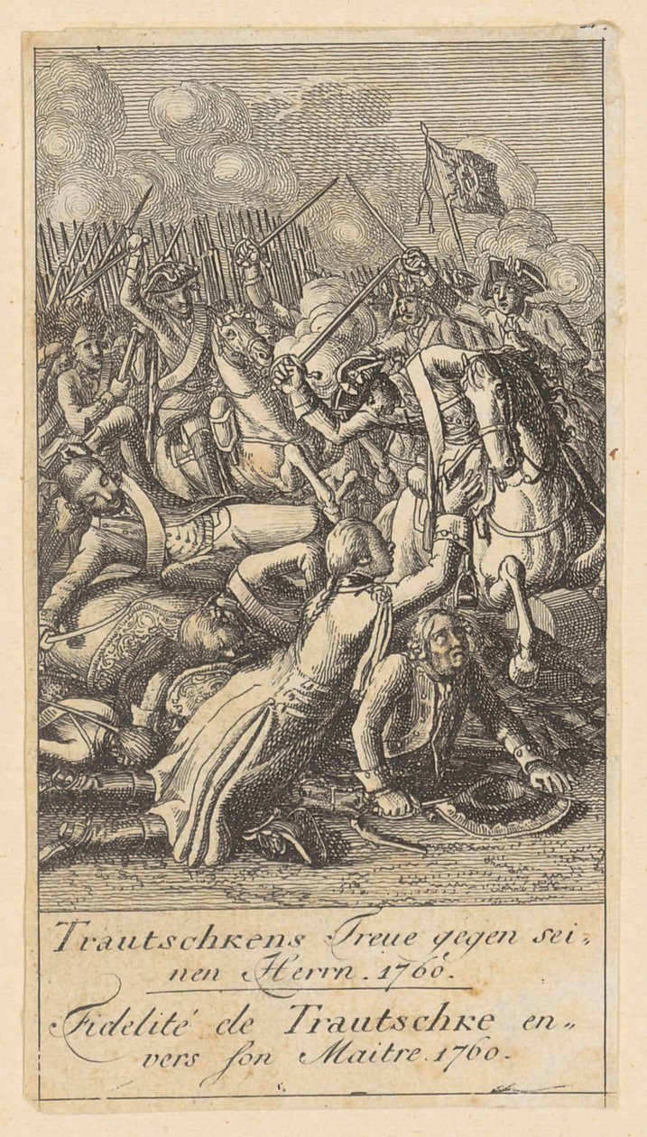 Tavola 11 delle "Scene di guerra del Brandeburgo" da Daniel Nikolaus Chodowiecki