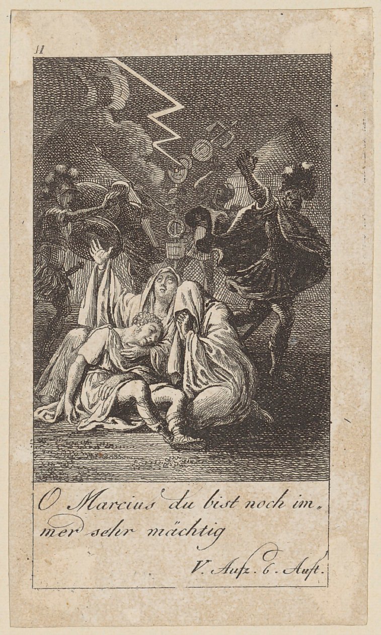 Tavola 11 per il «Coriolano» di Shakespeare da Daniel Nikolaus Chodowiecki