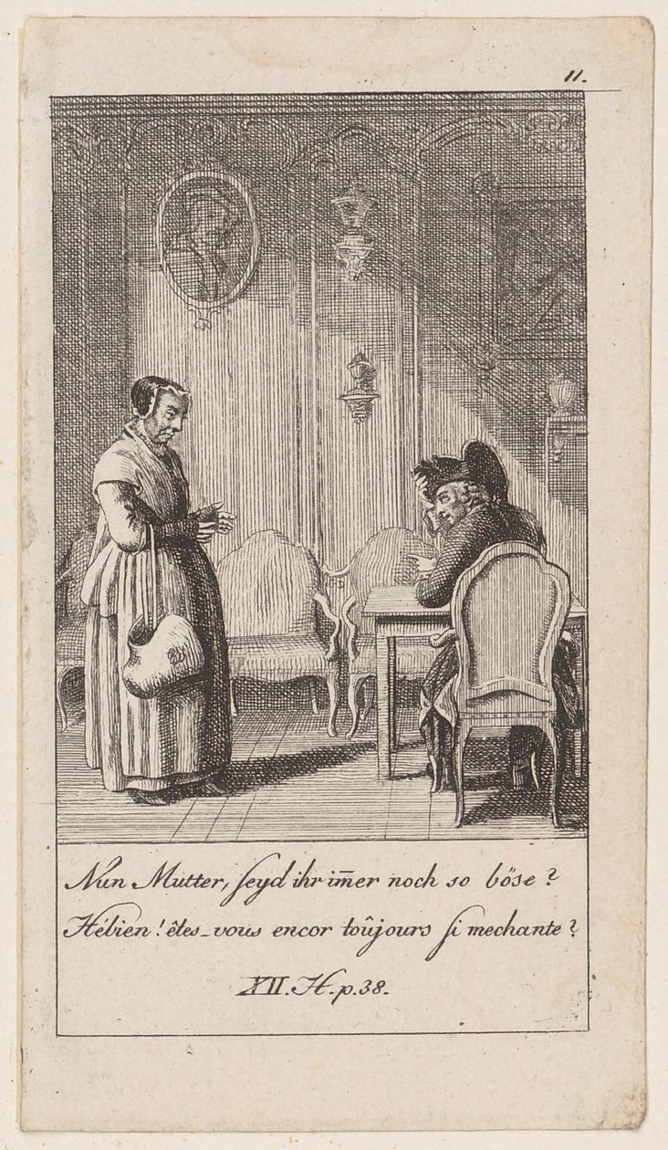 Foglio 11 per «Aneddoti e tratti caratteristici di Federico II, re di Prussia» da Daniel Nikolaus Chodowiecki
