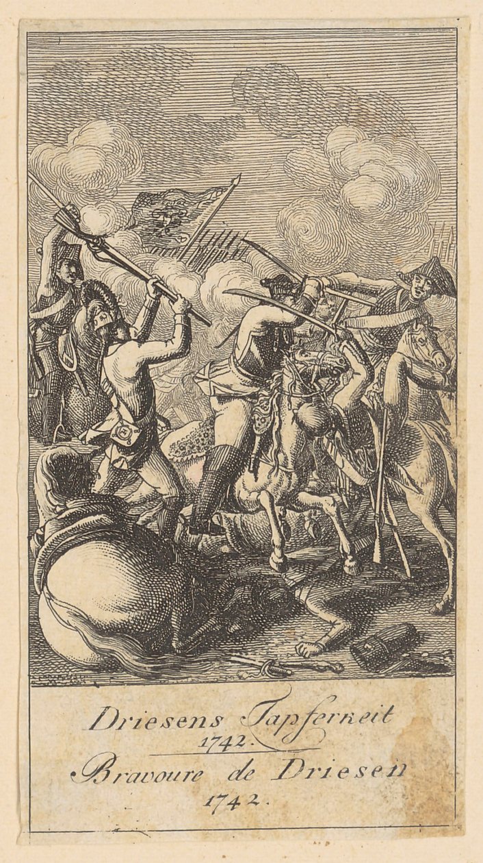 Foglio 2 delle "Scene di guerra brandeburghesi" da Daniel Nikolaus Chodowiecki