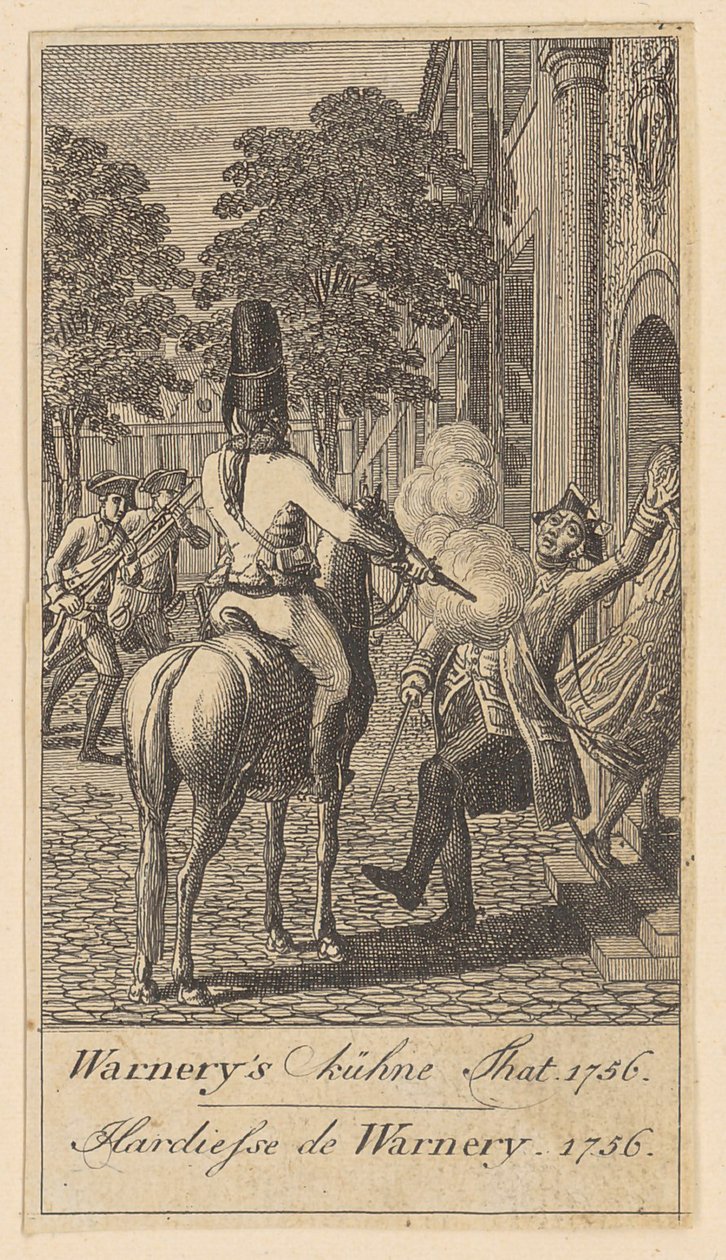 Tavola 4 delle "Scene di guerra brandeburghesi" da Daniel Nikolaus Chodowiecki