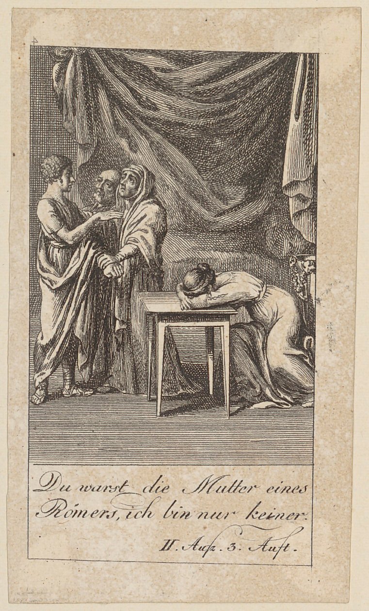 Tavola 4 per il "Coriolano" di Shakespeare da Daniel Nikolaus Chodowiecki