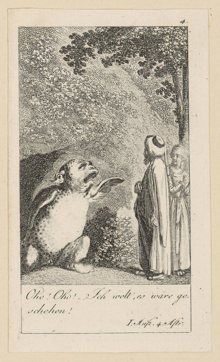 Tavola 4 per "La tempesta" di Shakespeare da Daniel Nikolaus Chodowiecki
