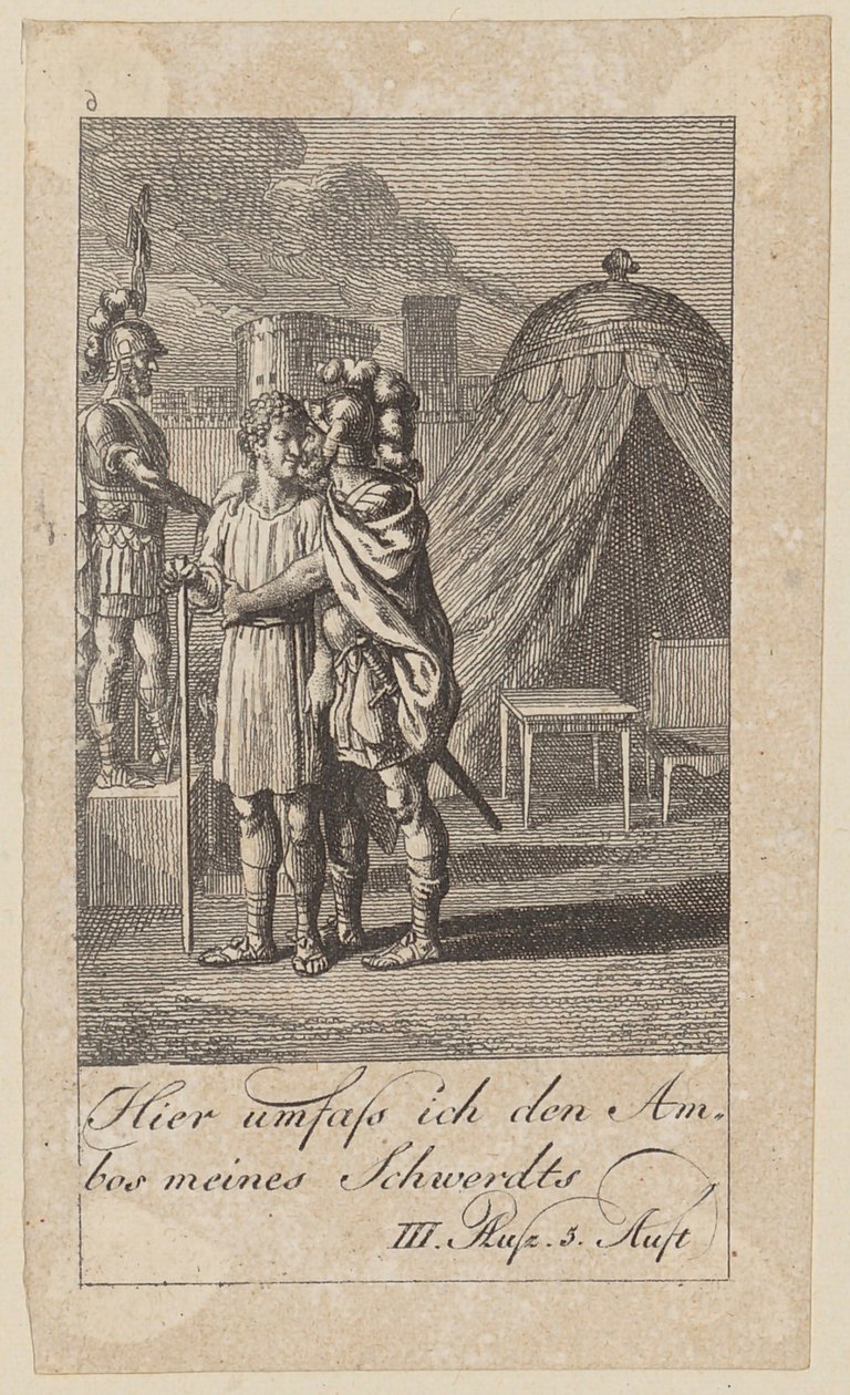Tavola 6 per il «Coriolano» di Shakespeare da Daniel Nikolaus Chodowiecki