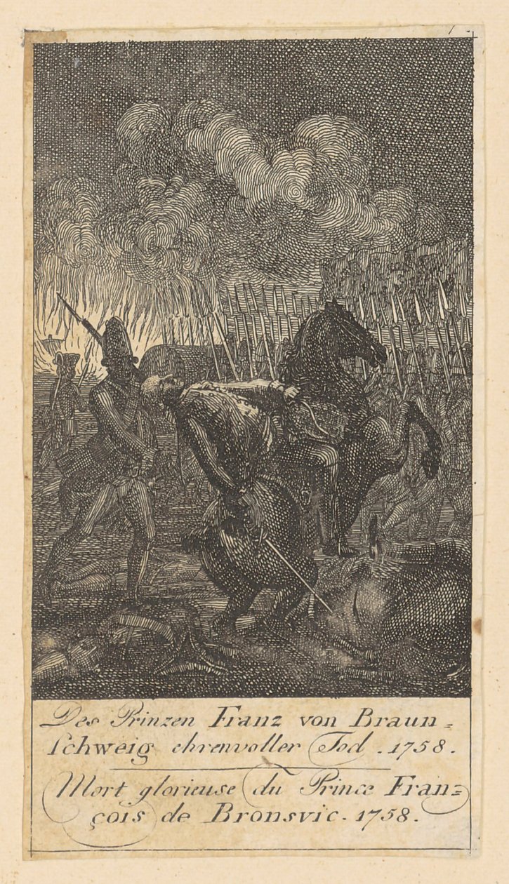 Foglio 7 delle «Scene di guerra del Brandeburgo» da Daniel Nikolaus Chodowiecki