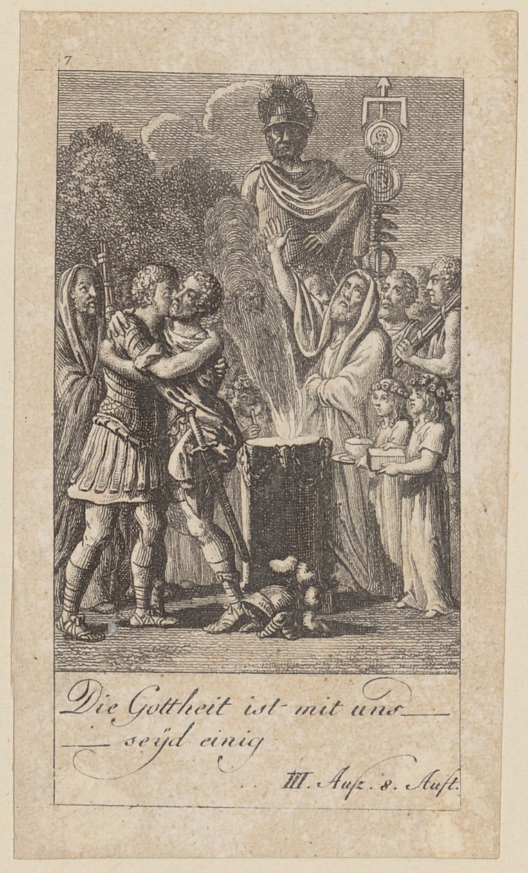 Foglio 7 relativo al "Coriolano" di Shakespeare da Daniel Nikolaus Chodowiecki