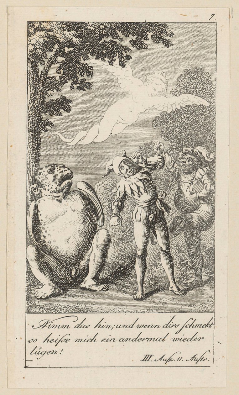 Tavola 7 per "La tempesta" di Shakespeare da Daniel Nikolaus Chodowiecki