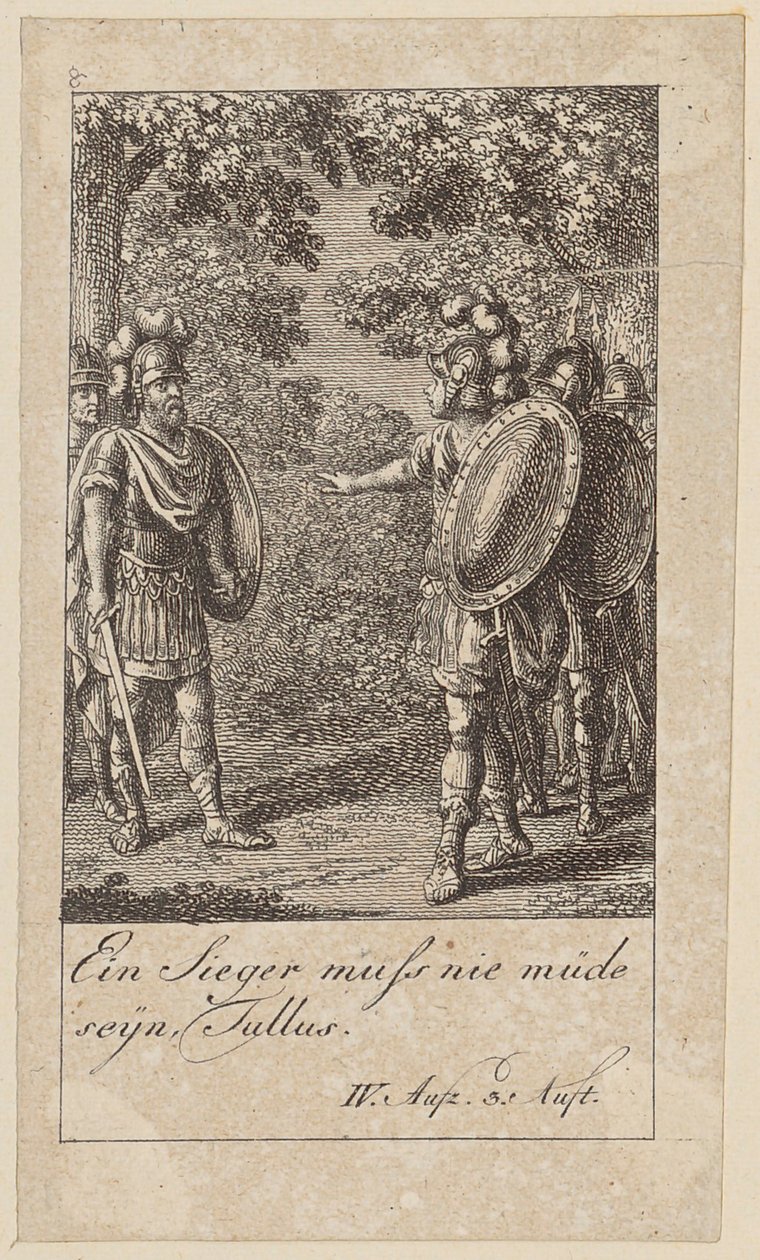 Foglio 8 per il «Coriolano» di Shakespeare da Daniel Nikolaus Chodowiecki
