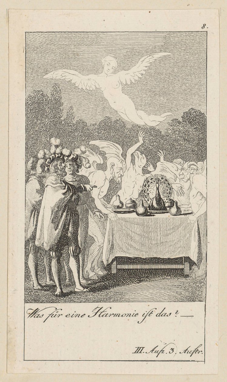Tavola 8 per "La tempesta" di Shakespeare da Daniel Nikolaus Chodowiecki