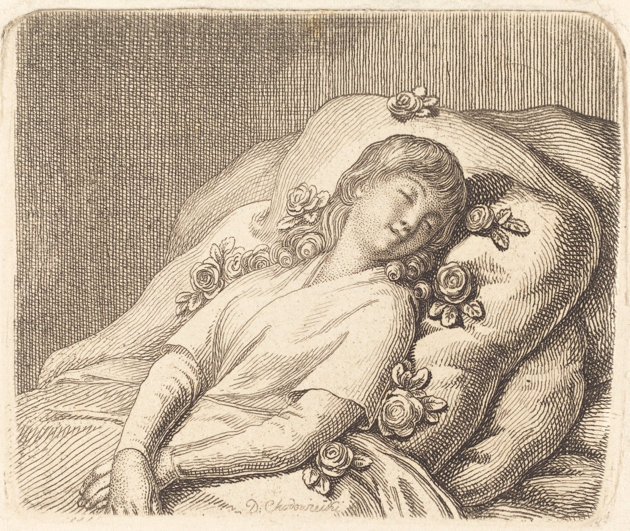 Sognando sulle Rose da Daniel Nikolaus Chodowiecki