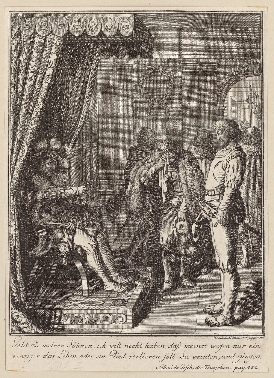 Epilogo tratto dalla vita di Ludovico il Pio da Daniel Nikolaus Chodowiecki