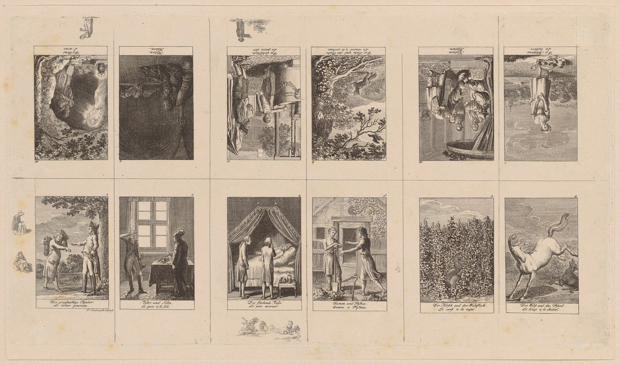Favole e racconti di Gellert, Gleim, Hagedorn, Lichtwer e Pfeffel da Daniel Nikolaus Chodowiecki