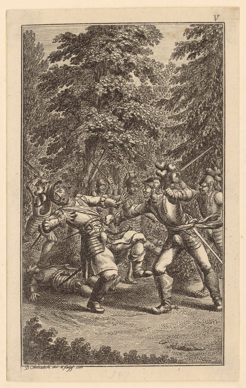 Combattimento da Daniel Nikolaus Chodowiecki