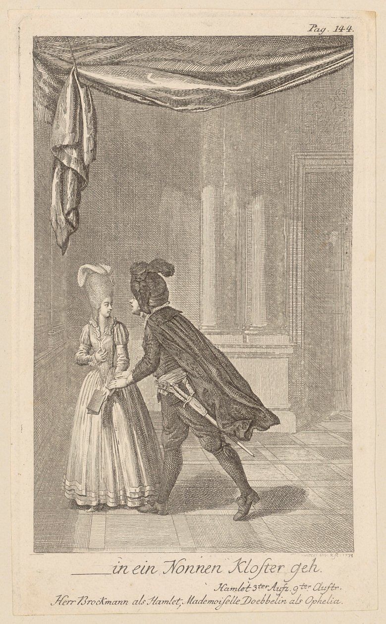Conversazione con Ofelia da Daniel Nikolaus Chodowiecki