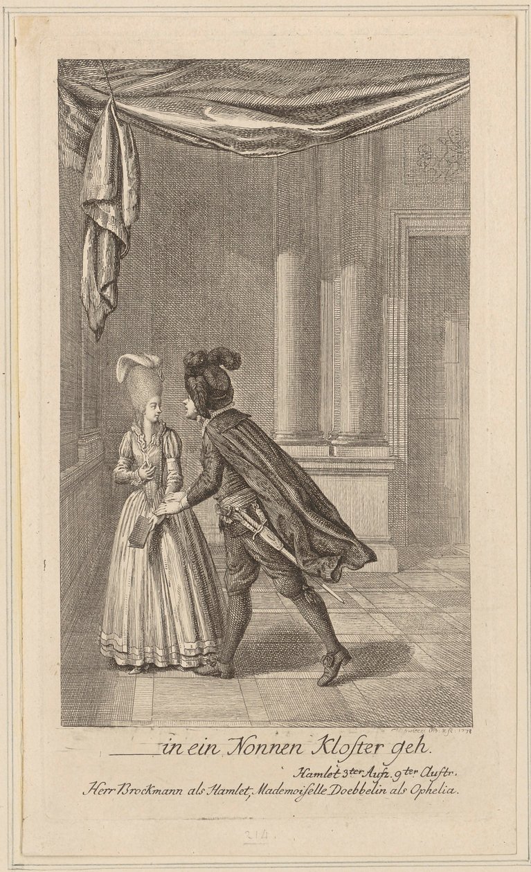 Conversazione con Ofelia da Daniel Nikolaus Chodowiecki
