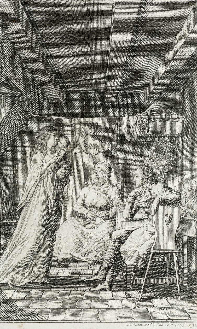 Illustrazione per «Almanacco di Becker per il 1799» da Daniel Nikolaus Chodowiecki