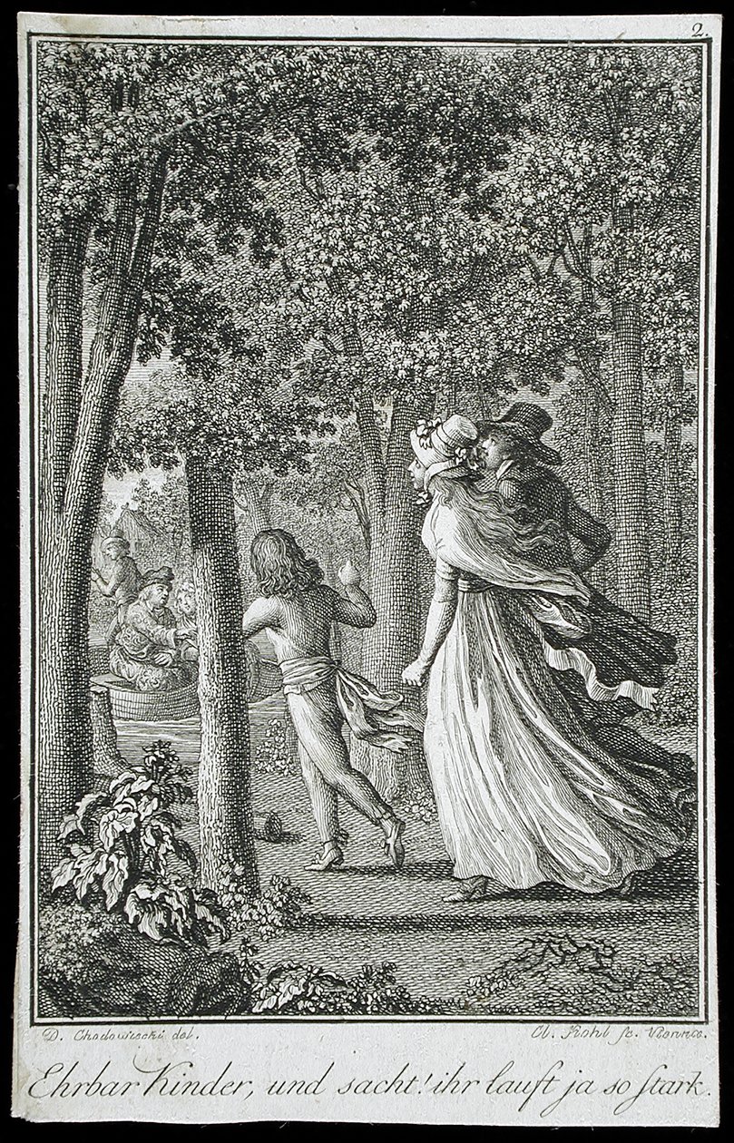 Illustrazioni per l’“Almanacco di Becker del 1798” da Daniel Nikolaus Chodowiecki