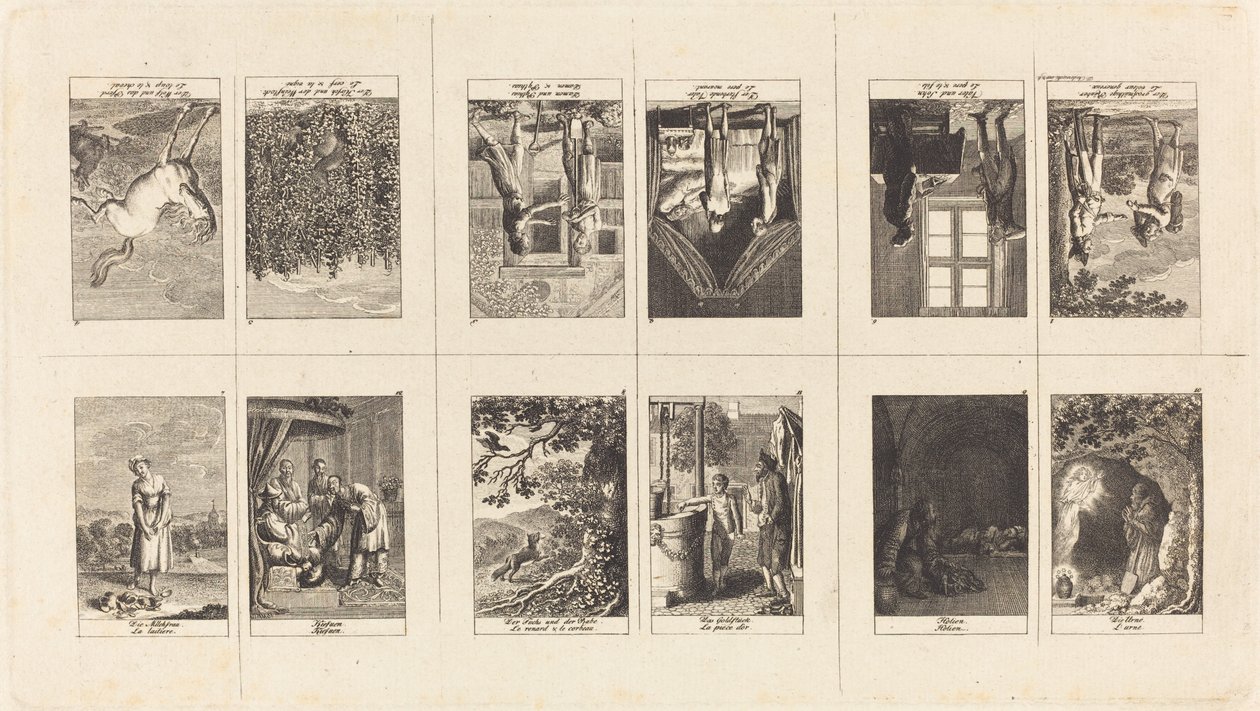 Illustrazioni per Favole e Racconti di Gellert, Gleim, Hagedorn, Lichtwer e Pfeffel da Daniel Nikolaus Chodowiecki