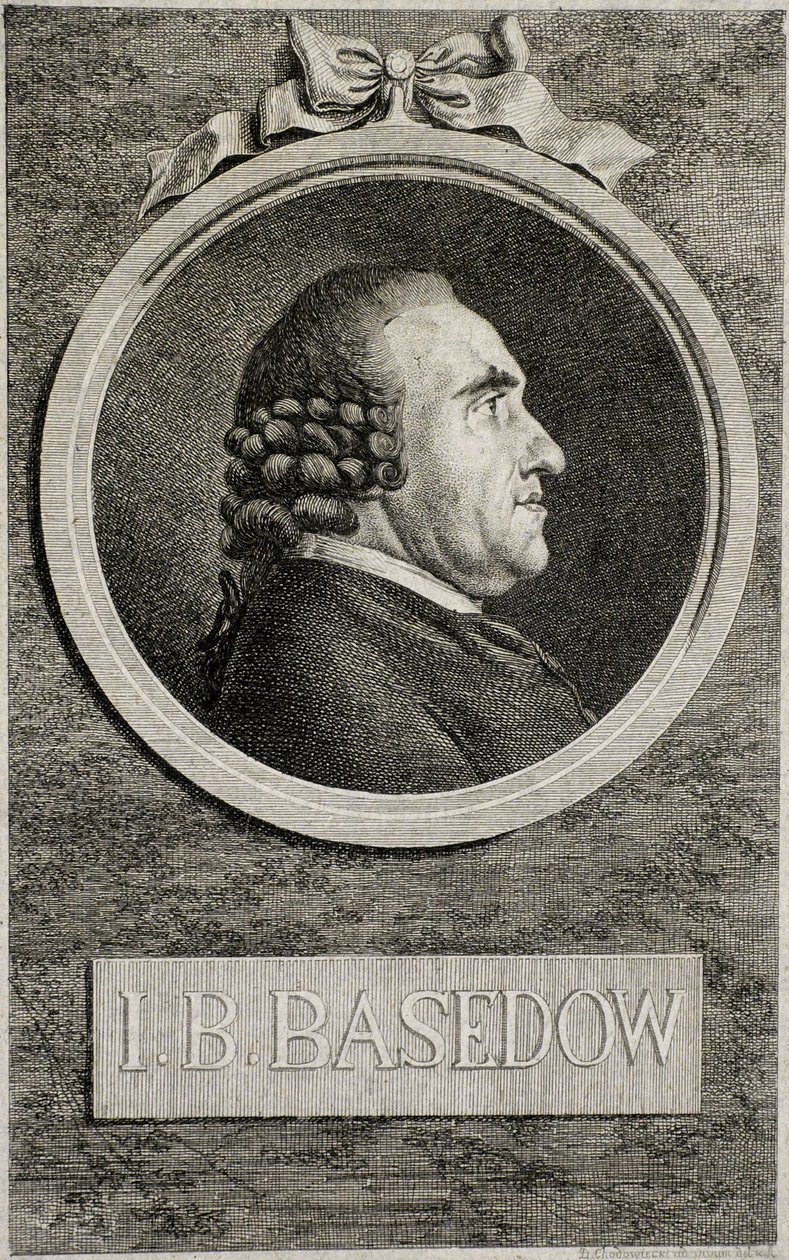 Johann Bernhard Basedow 1724-1790 da Daniel Nikolaus Chodowiecki