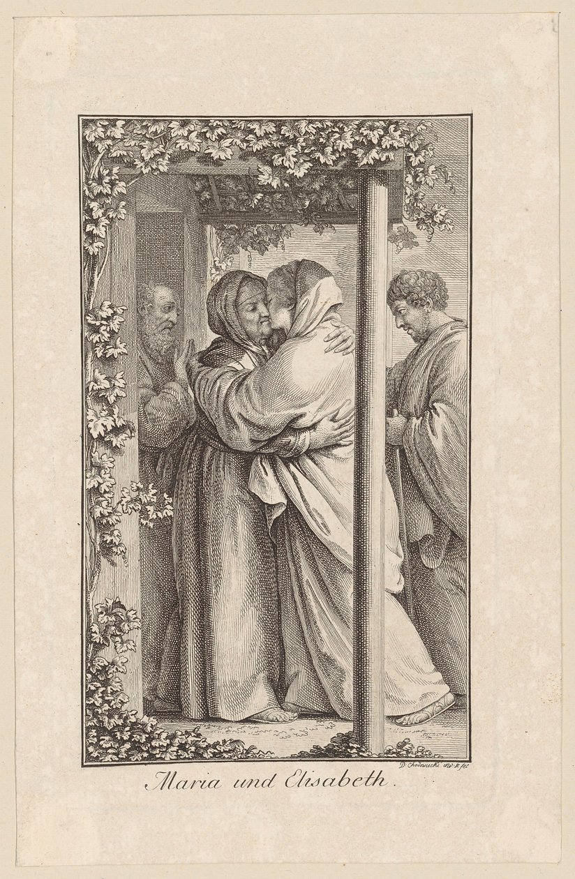 Maria ed Elisabetta da Daniel Nikolaus Chodowiecki
