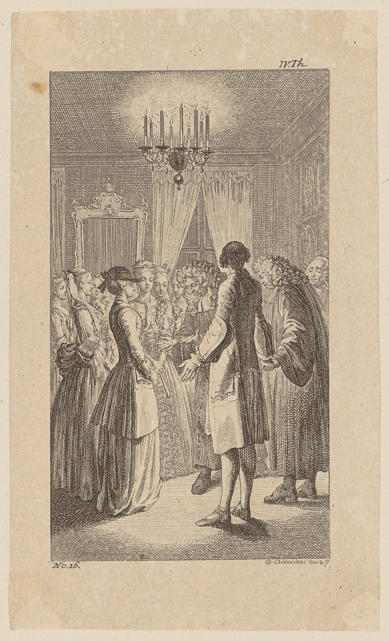 La signorina West, nella stanza di Comus, accetta l