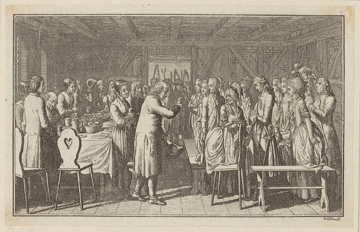 La festa di Paul Erdmann da Daniel Nikolaus Chodowiecki