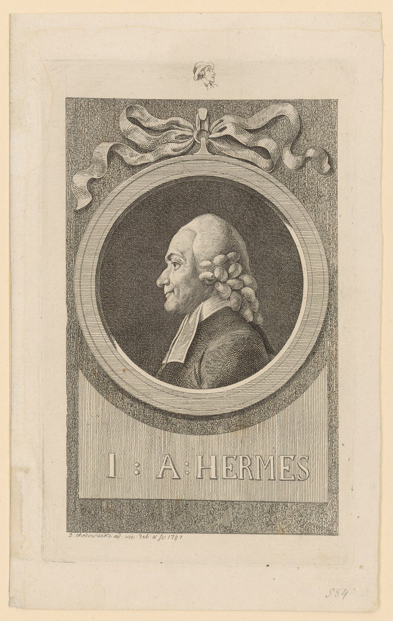 Ritratto di Ioh. Aug. Hermes da Daniel Nikolaus Chodowiecki