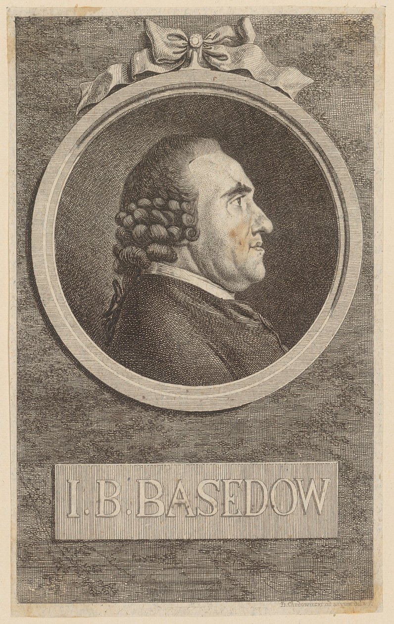 Ritratto di Johannes Bernhard Basedow da Daniel Nikolaus Chodowiecki