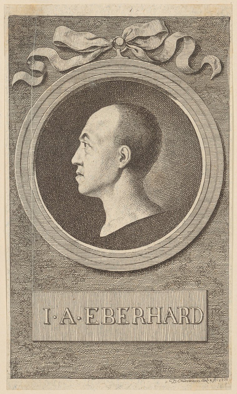 Ritratto del prof. J. A. Eberhard da Daniel Nikolaus Chodowiecki