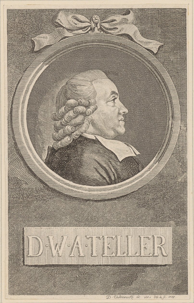 Ritratto di Wilhelm Abraham Teller da Daniel Nikolaus Chodowiecki