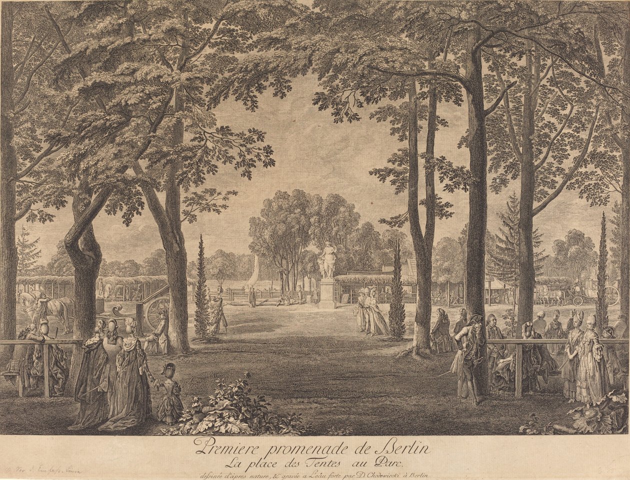 Prima Passeggiata di Berlino da Daniel Nikolaus Chodowiecki