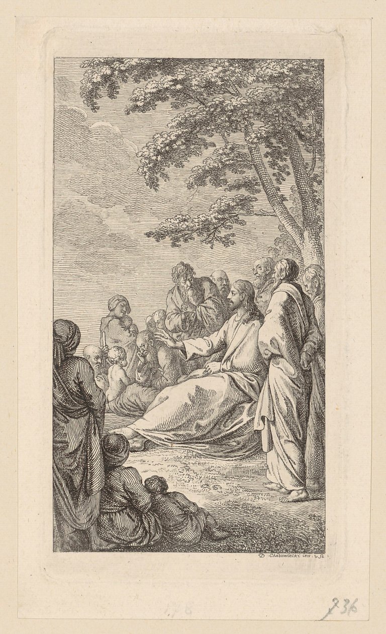 Incisione in rame del frontespizio del libro di canti di Basedow, volume 2 da Daniel Nikolaus Chodowiecki