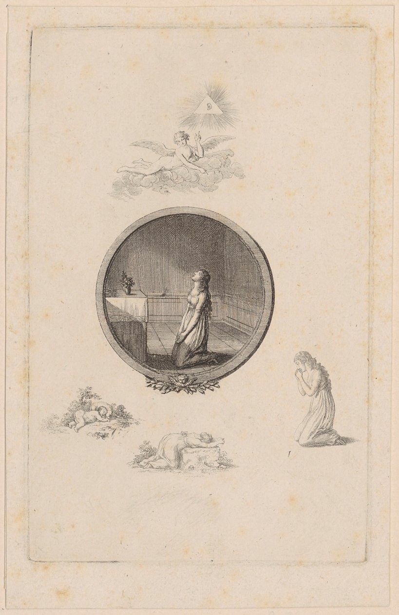 Vignetta di copertina delle illustrazioni di Becker, primo volume da Daniel Nikolaus Chodowiecki