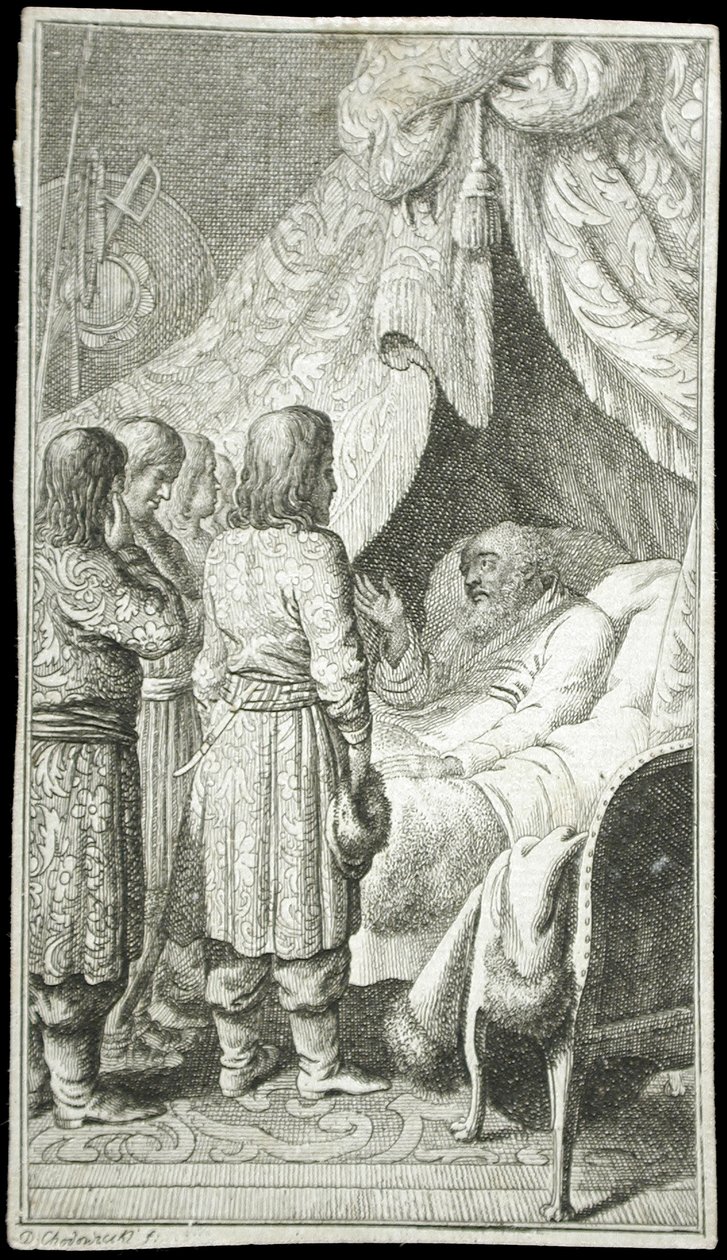 Frontespizio di “La storia di Katherine” da Daniel Nikolaus Chodowiecki
