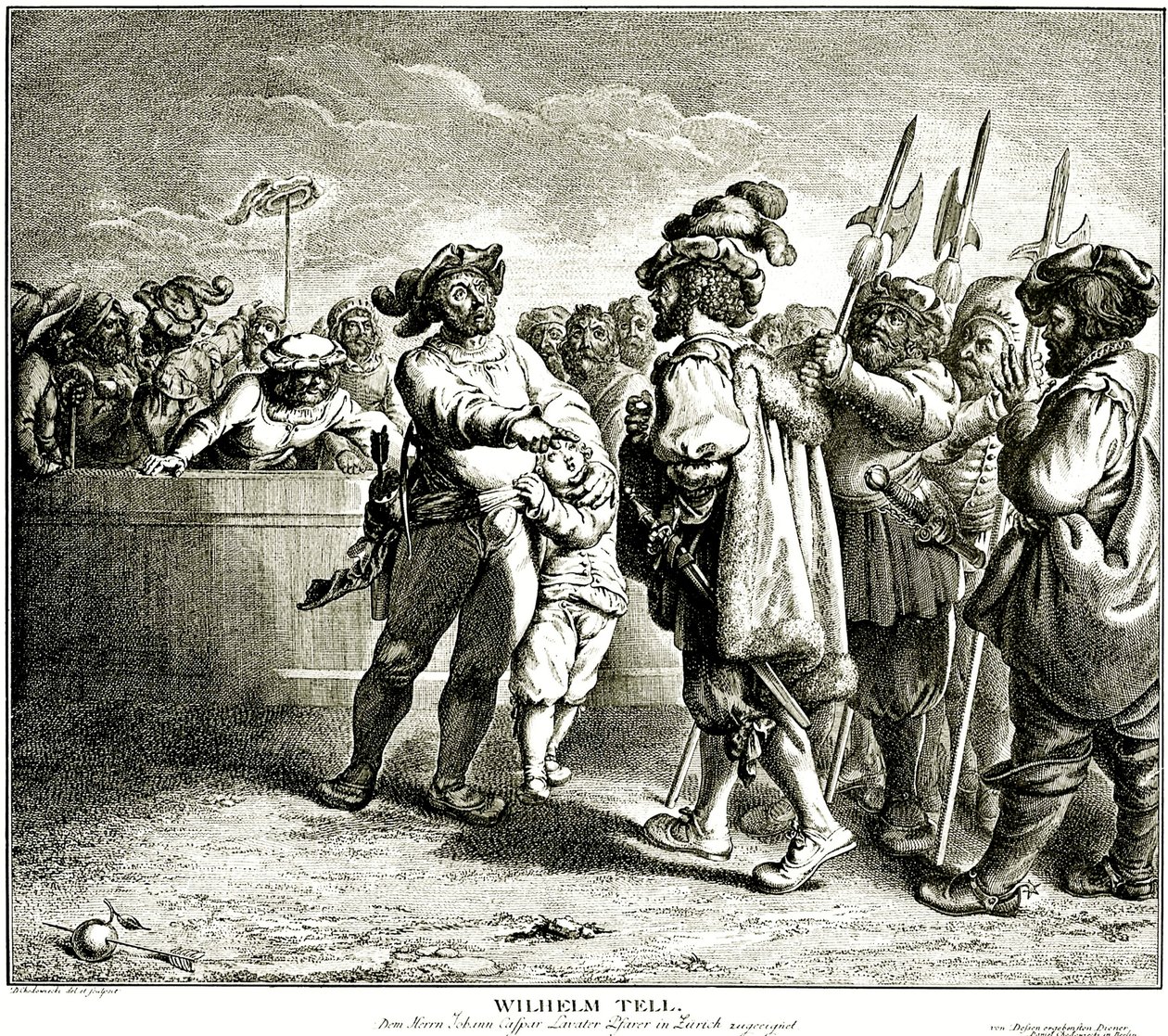 Guglielmo Tell, 1781 da Daniel Nikolaus Chodowiecki