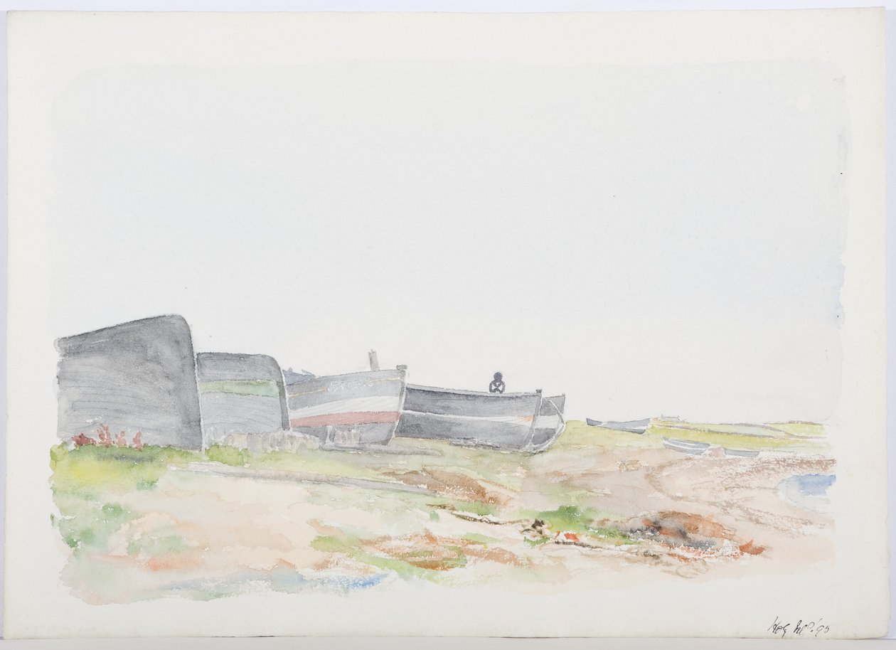 Barche da pesca, Holy Island, 1895 da Daniel Oliver