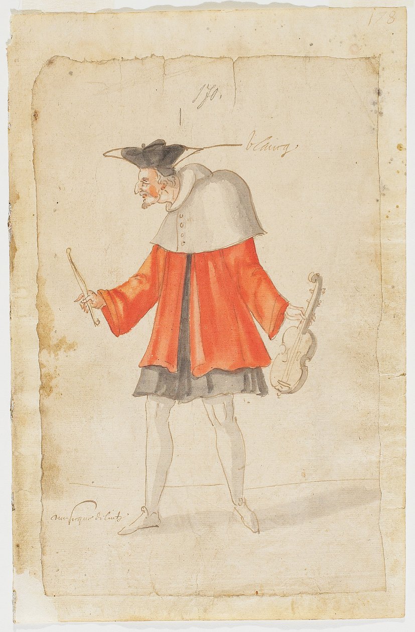 Un Musicista dal Balletto del Serio e del Grottesco, 1627 da Daniel Rabel