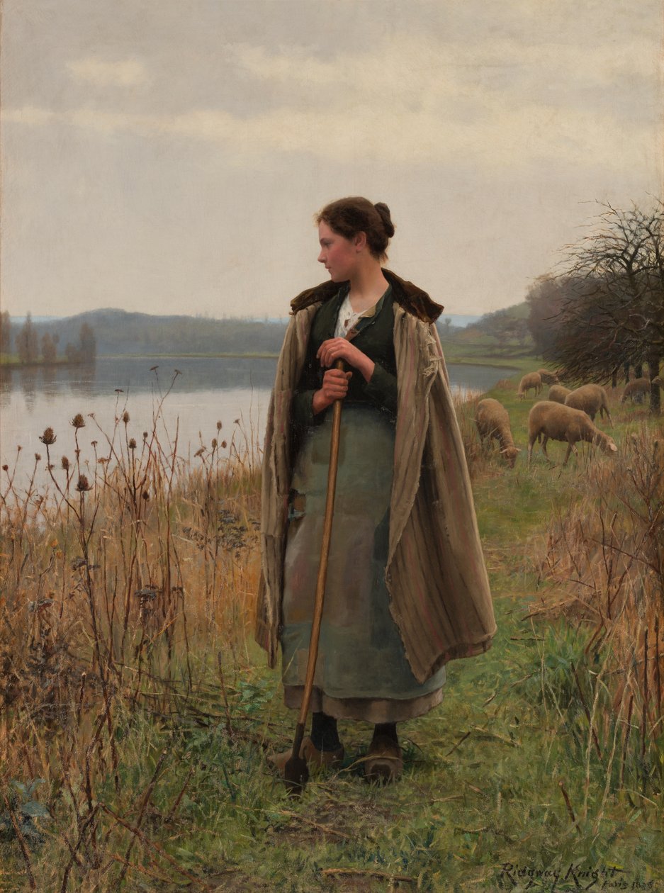 La pastorella di Rolleboise da Daniel Ridgway Knight